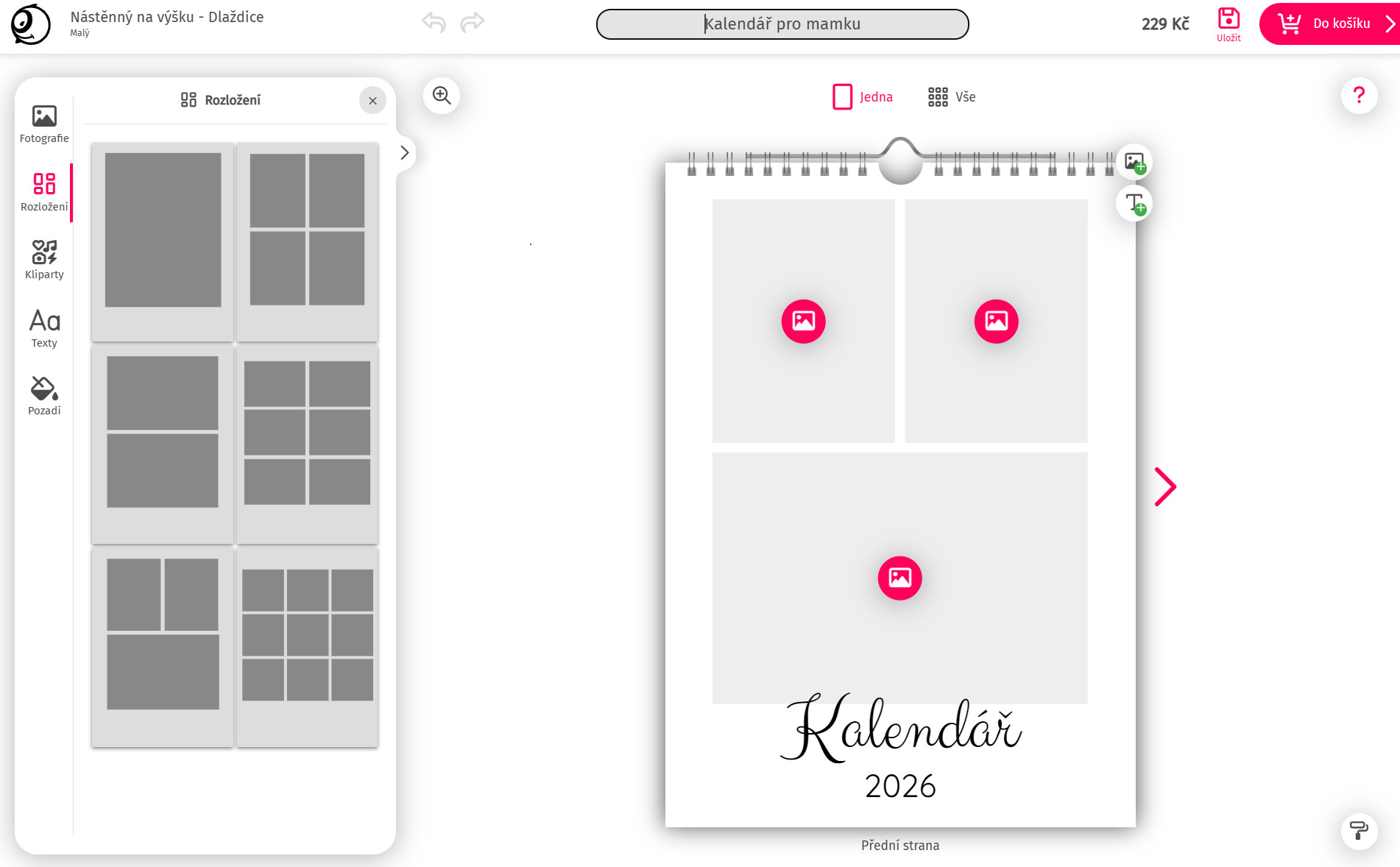 Tlačiarik editor rozloženie