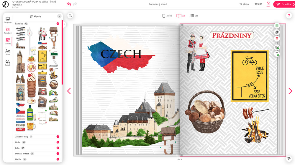 Cestovateľský motív Česko