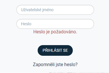 Zapomenuté heslo