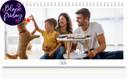 Stolní fotokalendář s vlastními jmény - Black Friday edícia